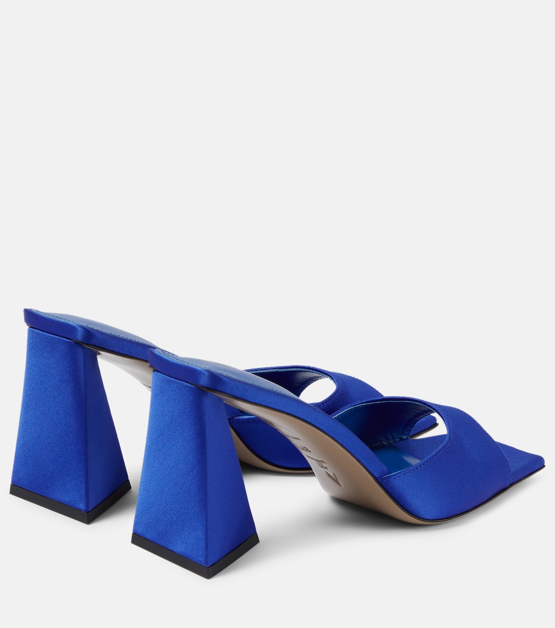 Pantoletten Mini Devon 85 aus Satin | The Attico