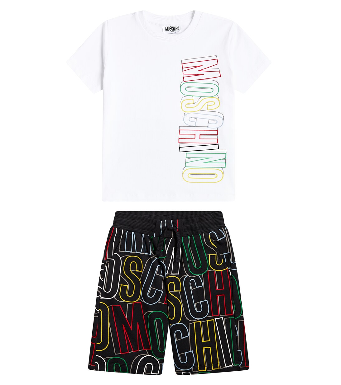 Set de camiseta y shorts de algodón | Moschino Kids