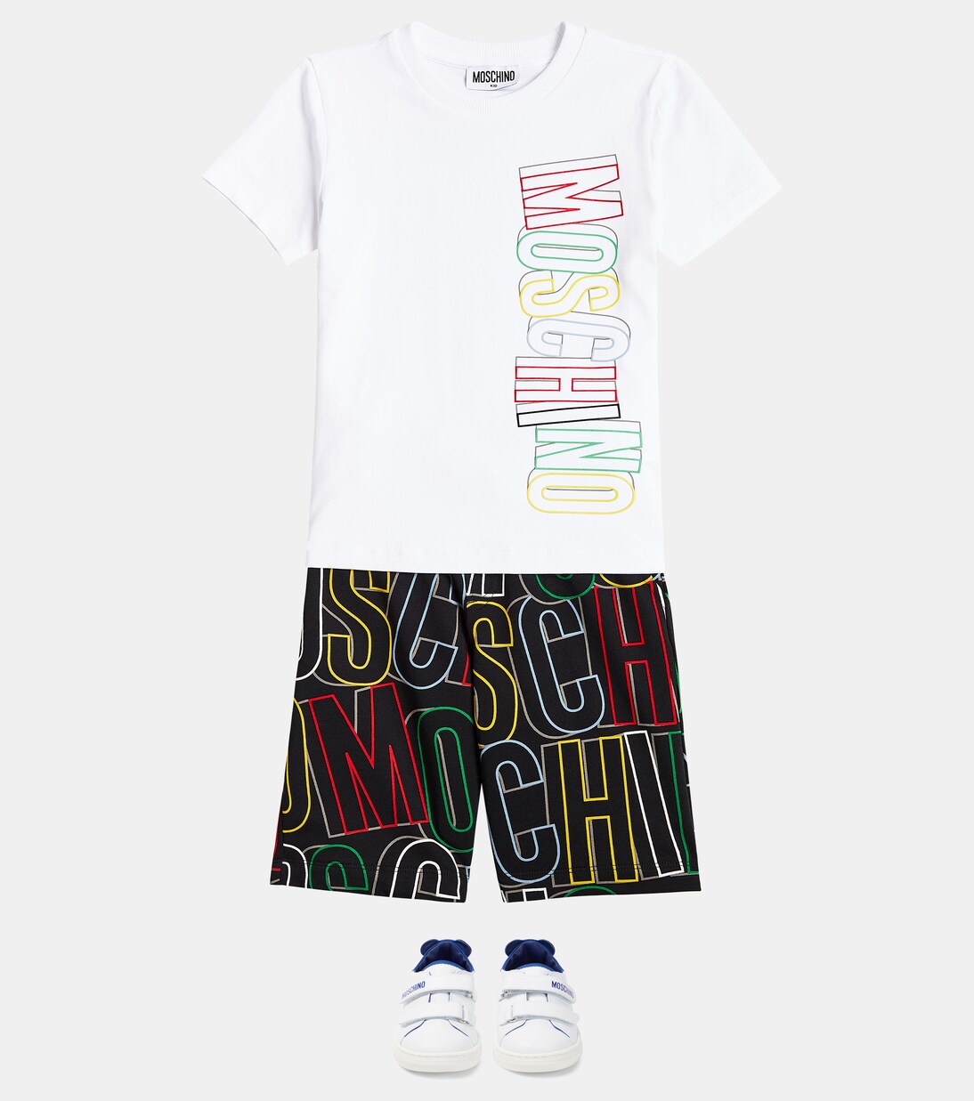 Set de camiseta y shorts de algodón | Moschino Kids