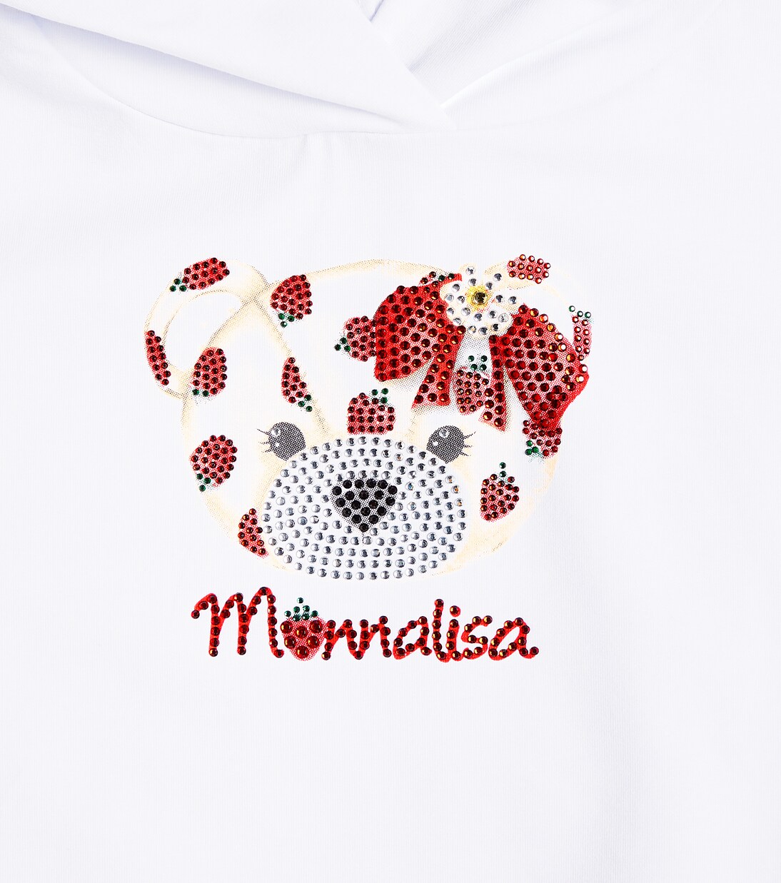 Printed cotton-blend jersey hoodie | Monnalisa