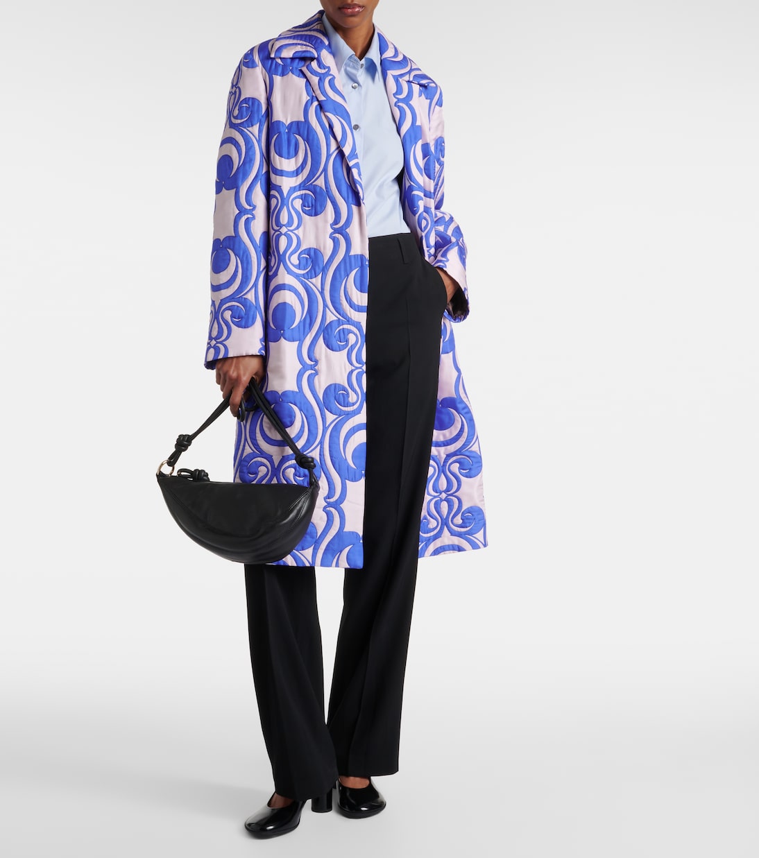 Gerade High-Rise-Hose aus einem Wollgemisch | Dries Van Noten