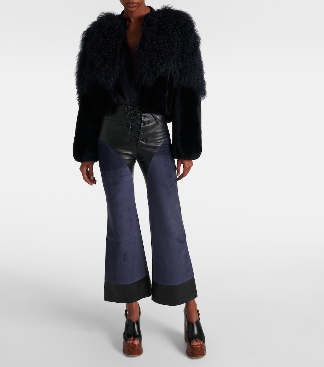 Maxime leather wedge sandals | Chloé