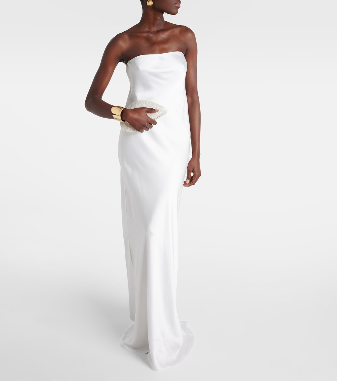 Crêpe satin gown | Norma Kamali