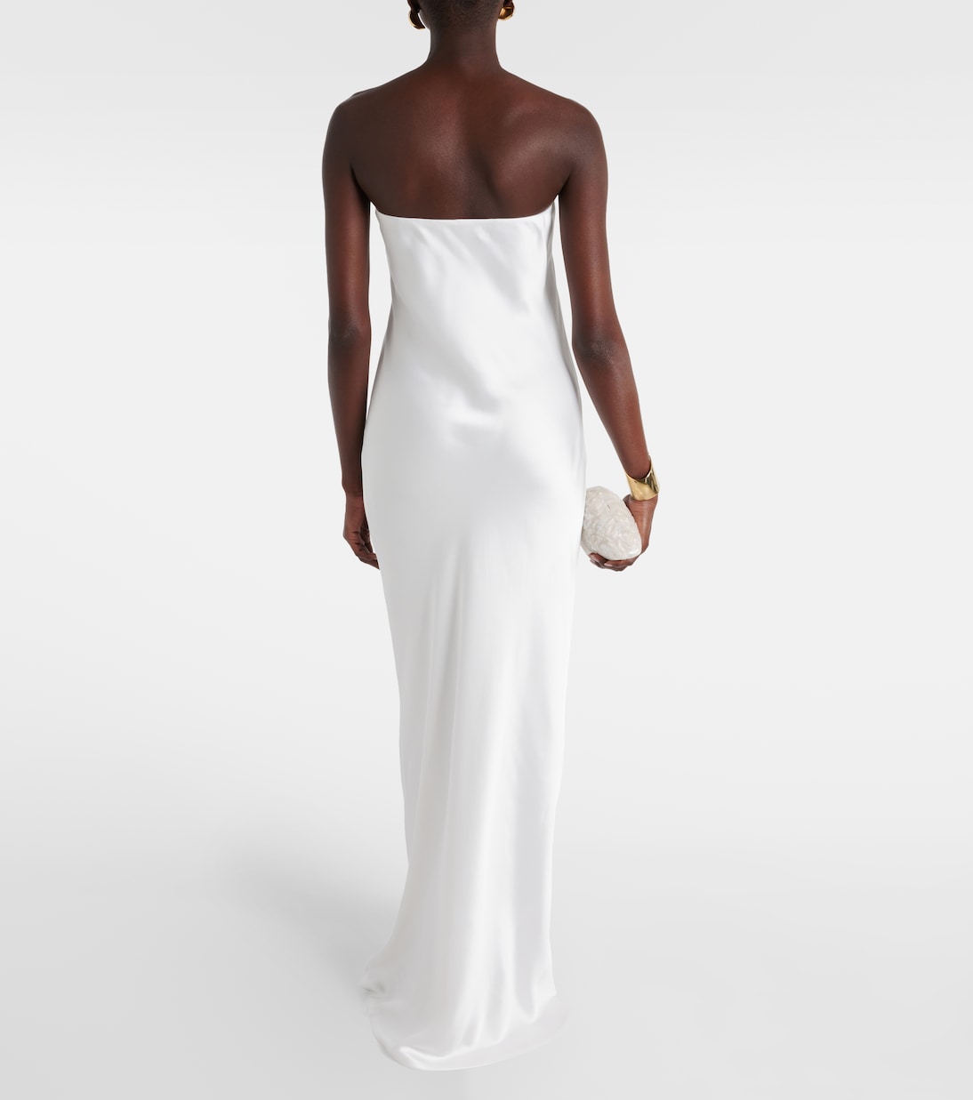 Crêpe satin gown | Norma Kamali