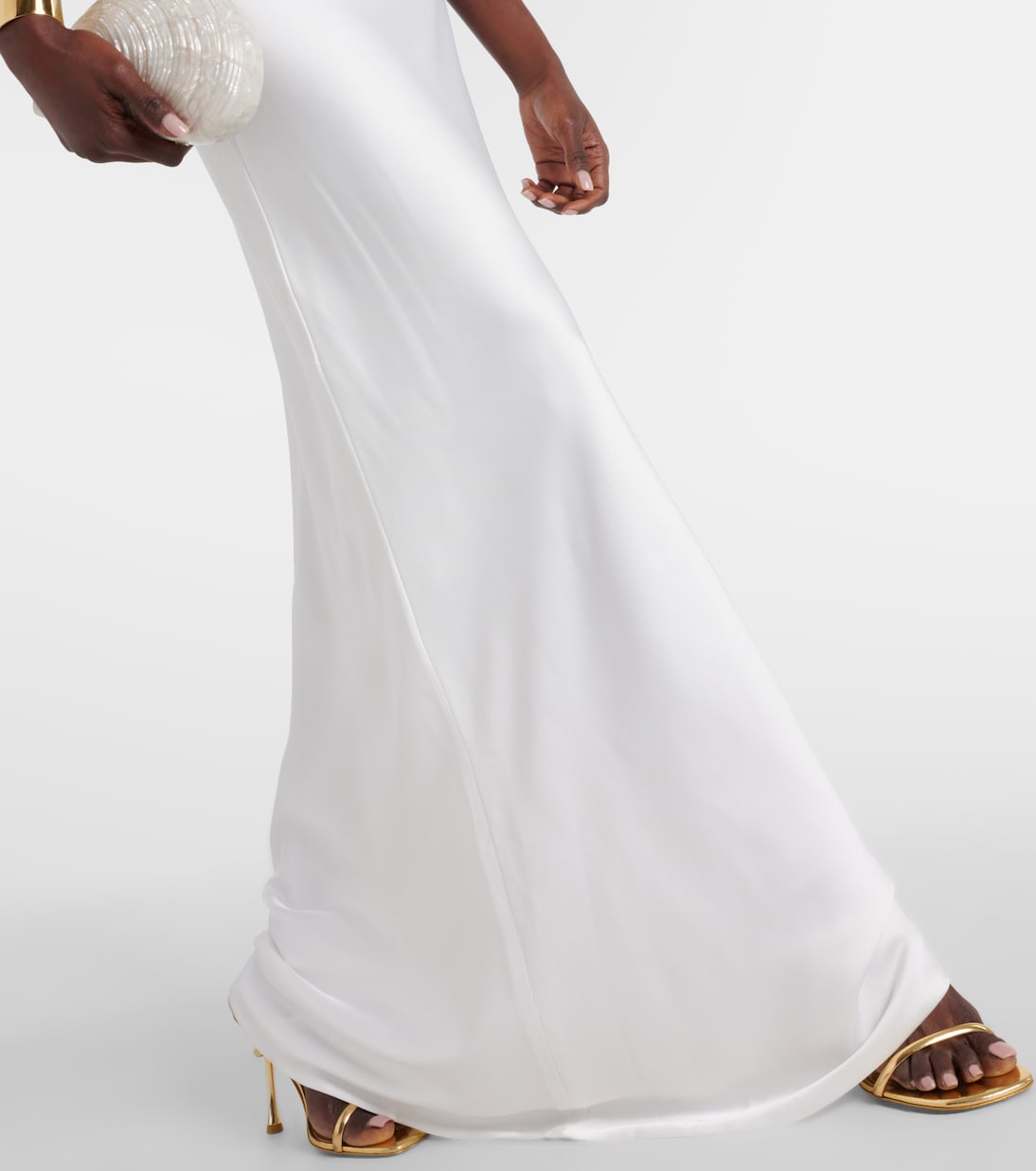 Crêpe satin gown | Norma Kamali