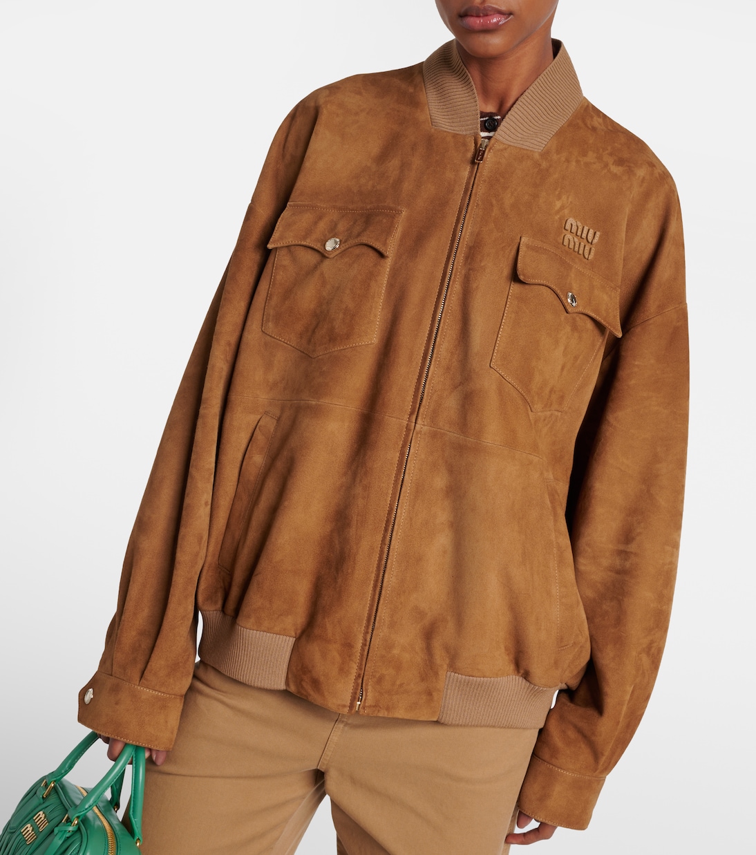 Jacke aus Veloursleder | Miu Miu