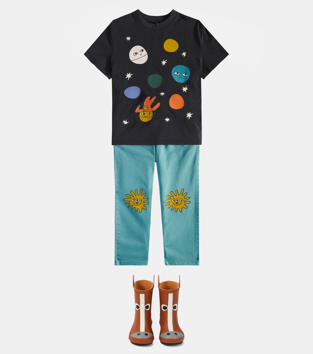 Printed straight jeans | Stella McCartney Kids