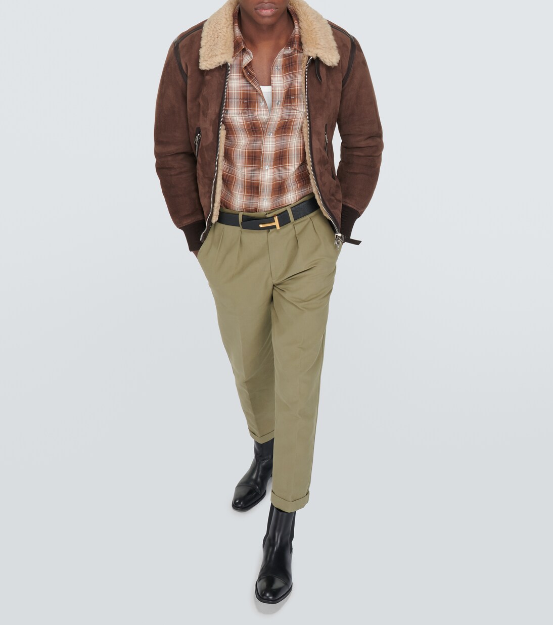 Camicia Western in cotone a quadri | Tom Ford