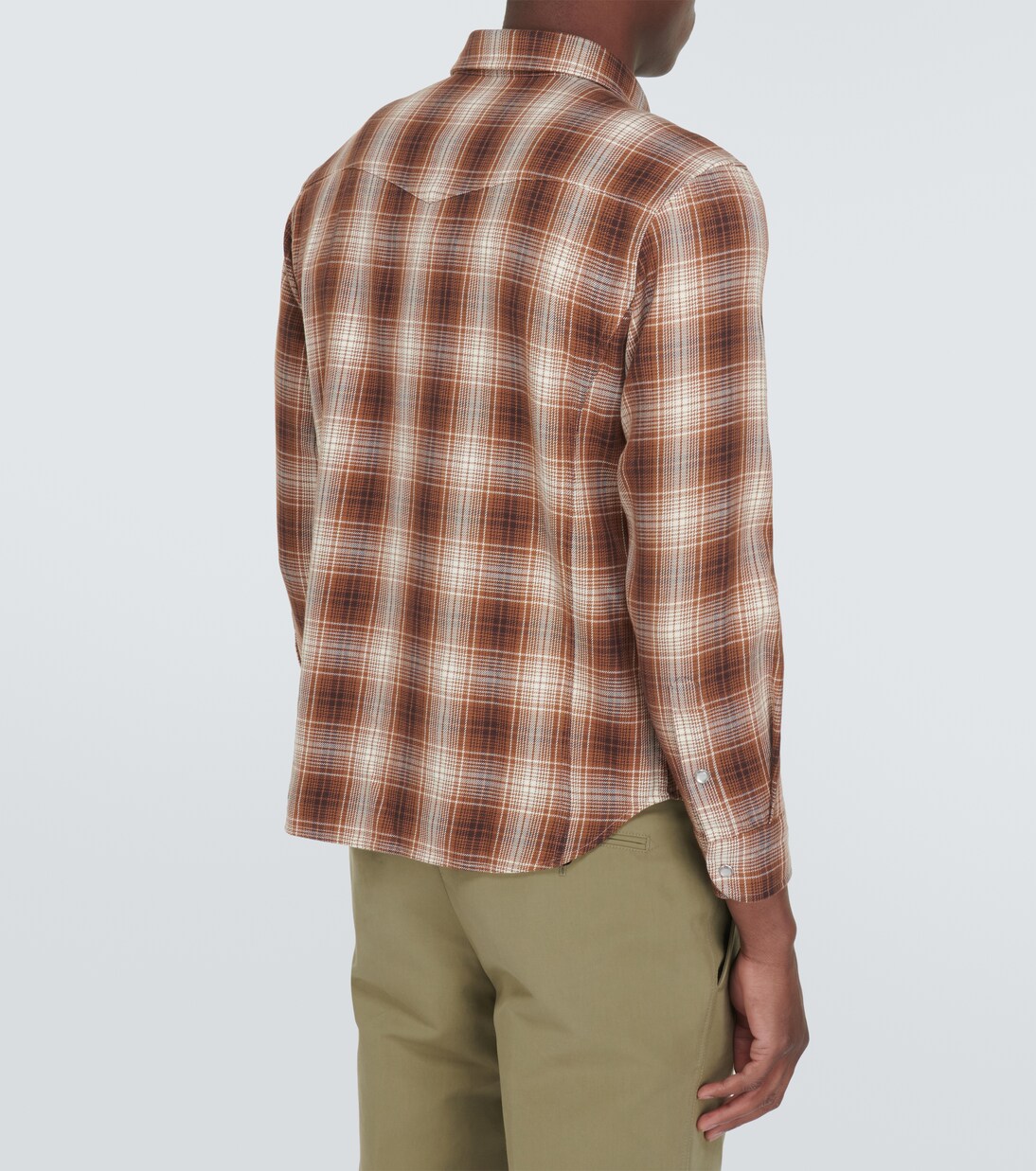 Camicia Western in cotone a quadri | Tom Ford