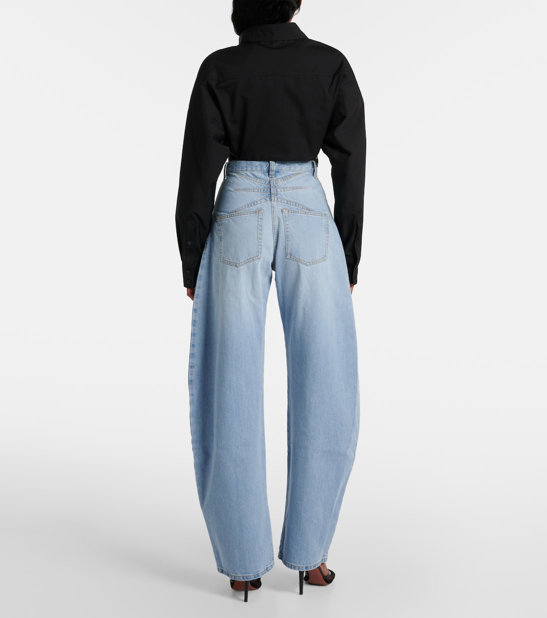 Camisa cropped de popelín de algodón | Alaïa