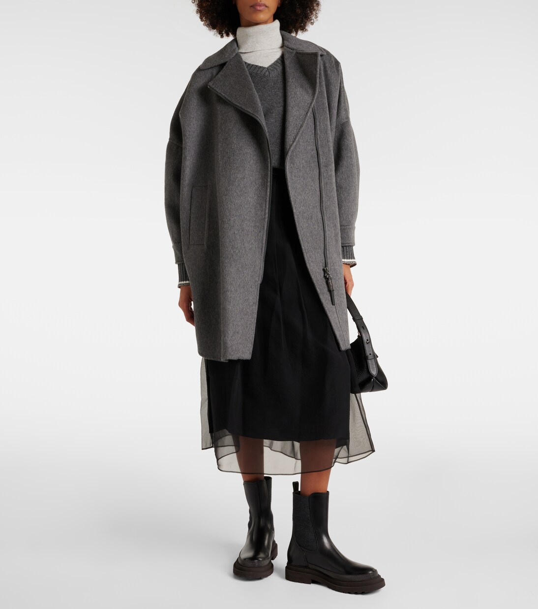 Oversized cashmere car coat | Brunello Cucinelli