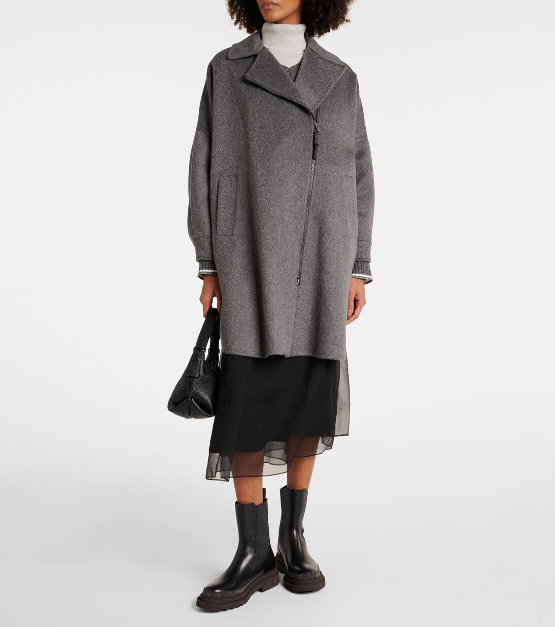 Oversized cashmere car coat | Brunello Cucinelli