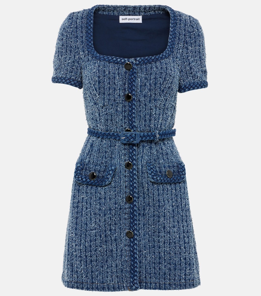 Minikleid aus Denim | Self-Portrait