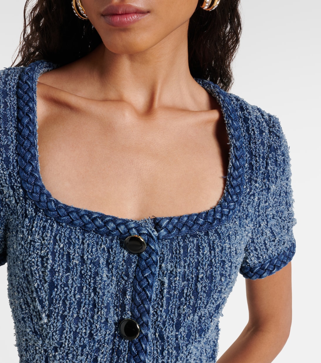 Minikleid aus Denim | Self-Portrait