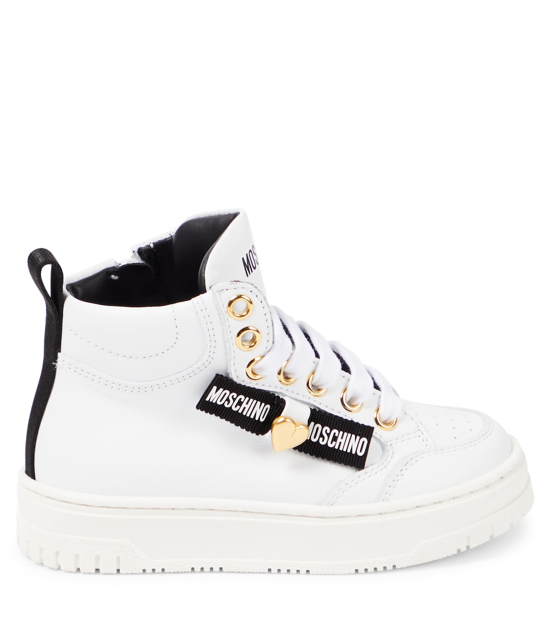High-Top Sneakers aus Leder | Moschino Kids
