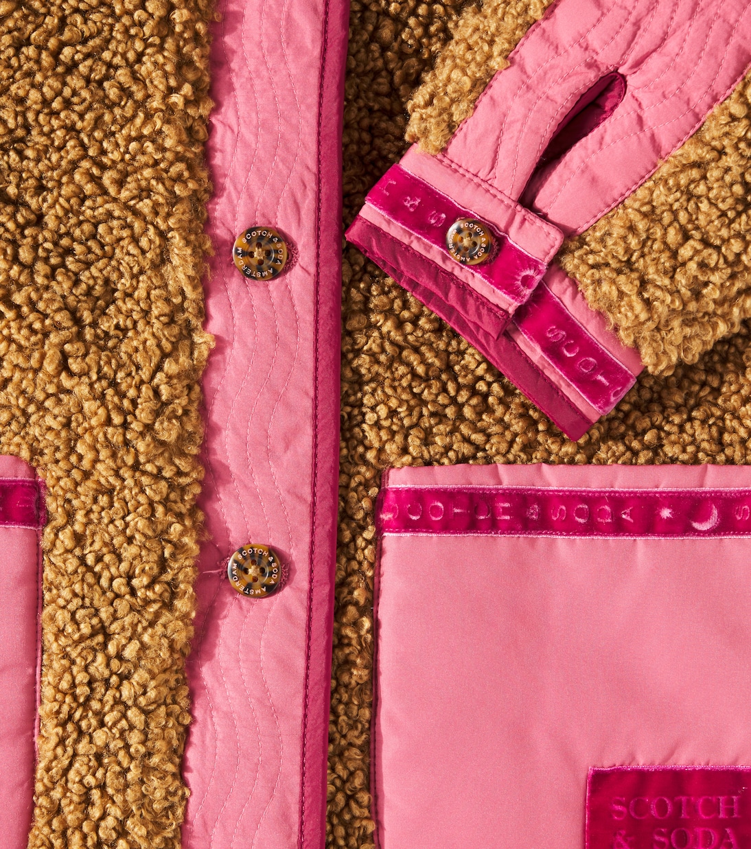 Jacke aus Teddyfleece | Scotch & Soda Kids