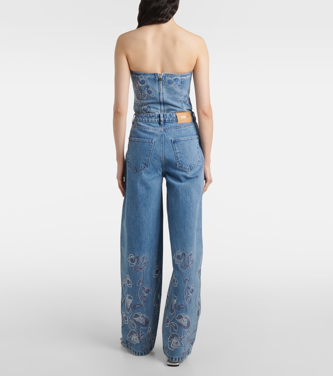 Verzierte Wide-Leg Jeans | Rotate