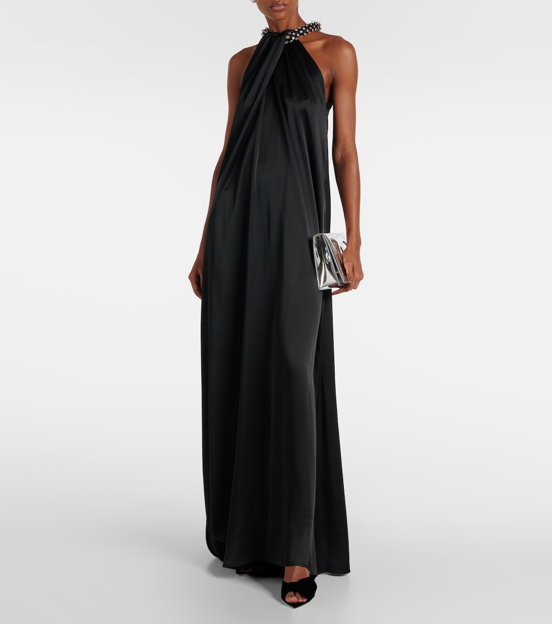 85 bow-detail velvet mules | Gianvito Rossi