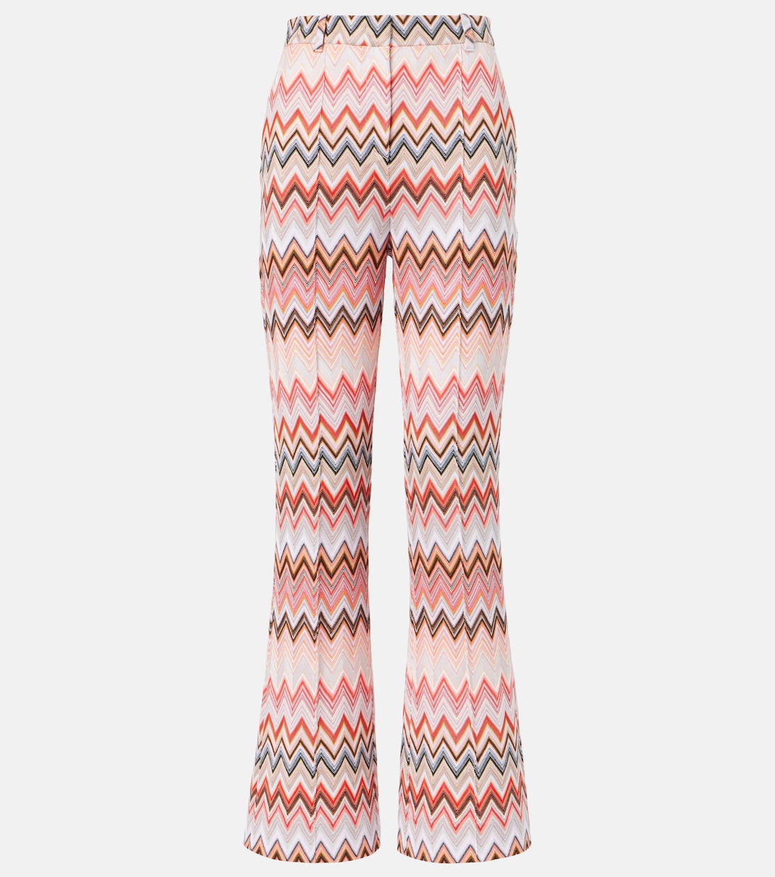 Zigzag cotton-blend straight pants | Missoni