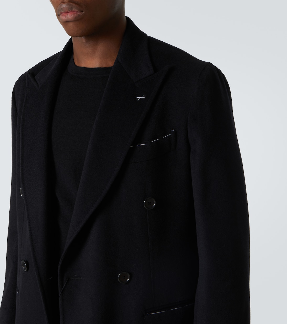 Wool and cashmere overcoat | Saman Amel