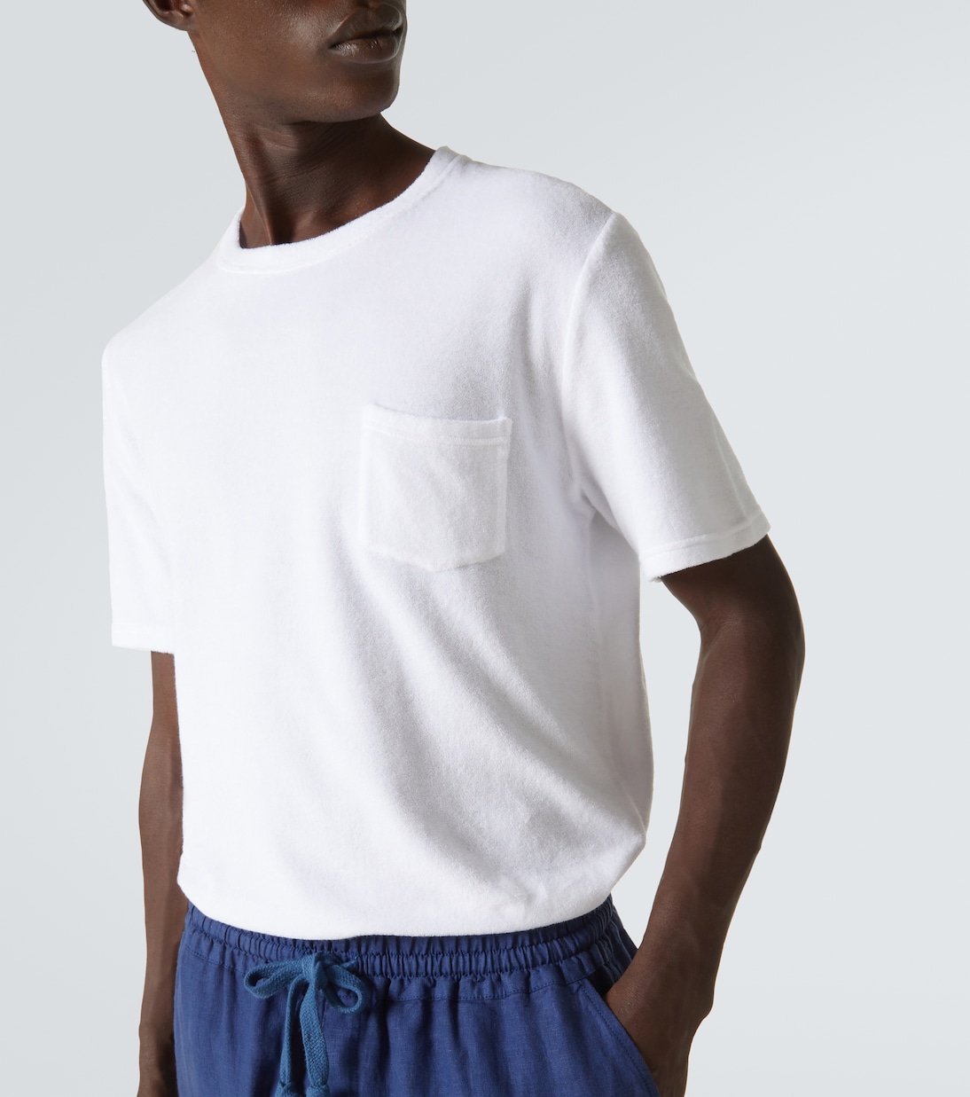 T-Shirt aus Baumwollfrottee | Fedeli