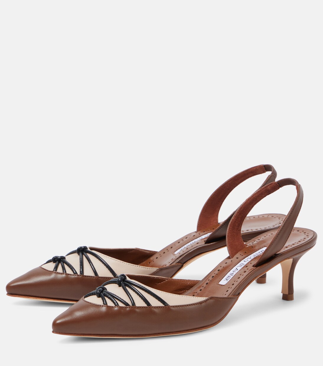 Escarpins slingback Maretsli 50 en cuir | Manolo Blahnik