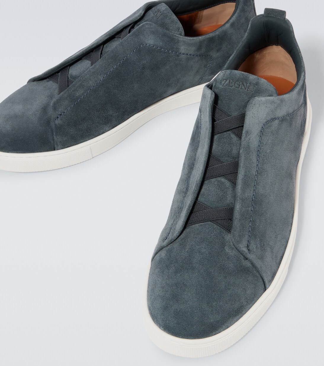 Triple Stitch suede slip-on sneakers | Zegna