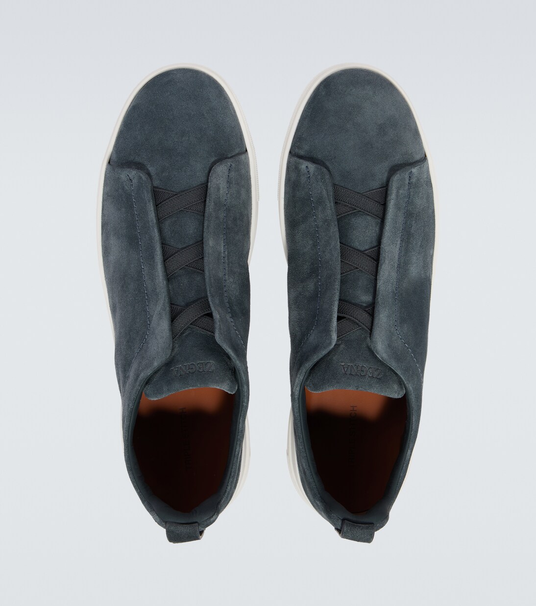 Triple Stitch suede slip-on sneakers | Zegna