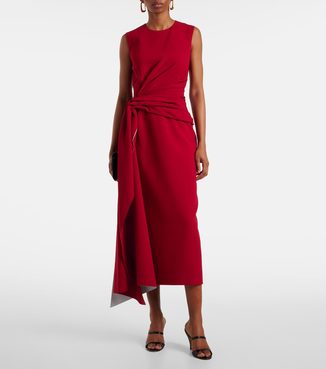 Robe midi Elham en crêpe | Roksanda