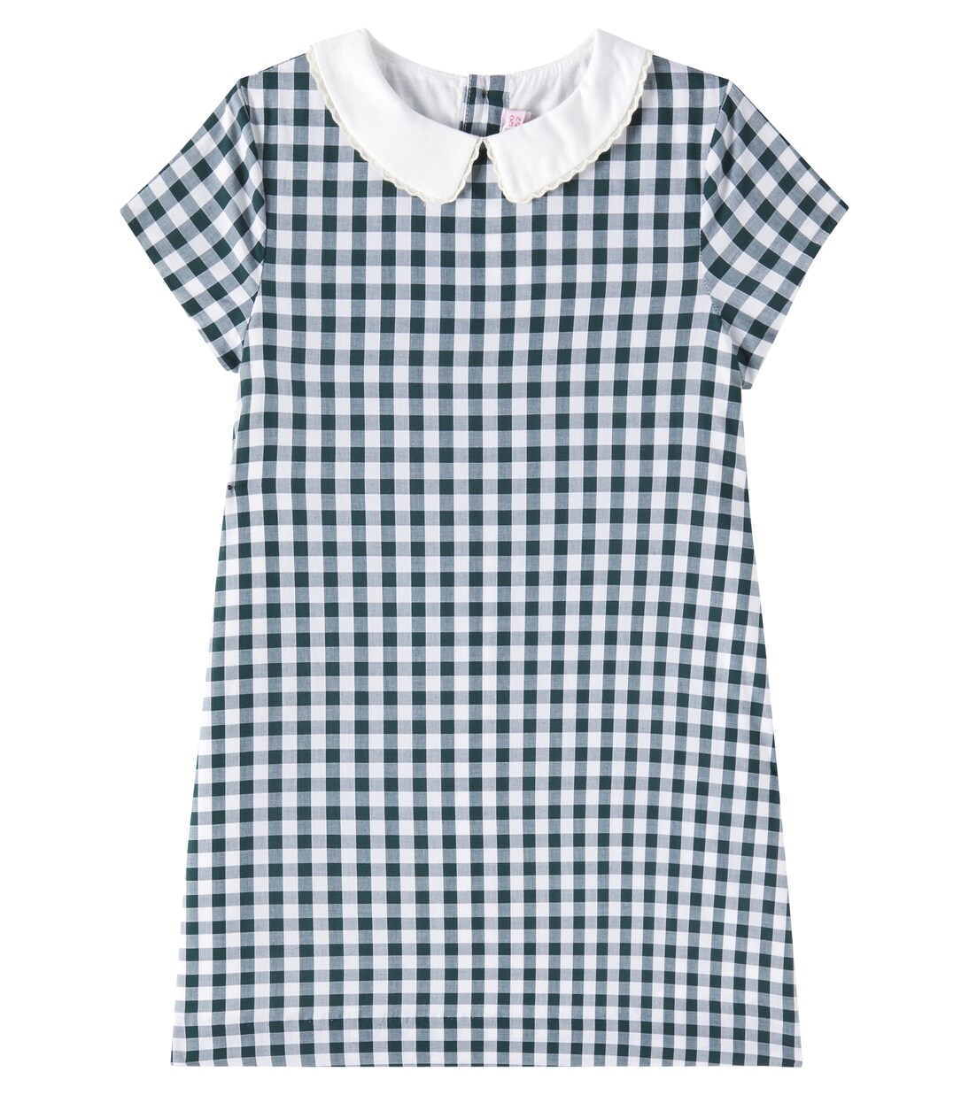 Elesta checked cotton dress | Bonpoint