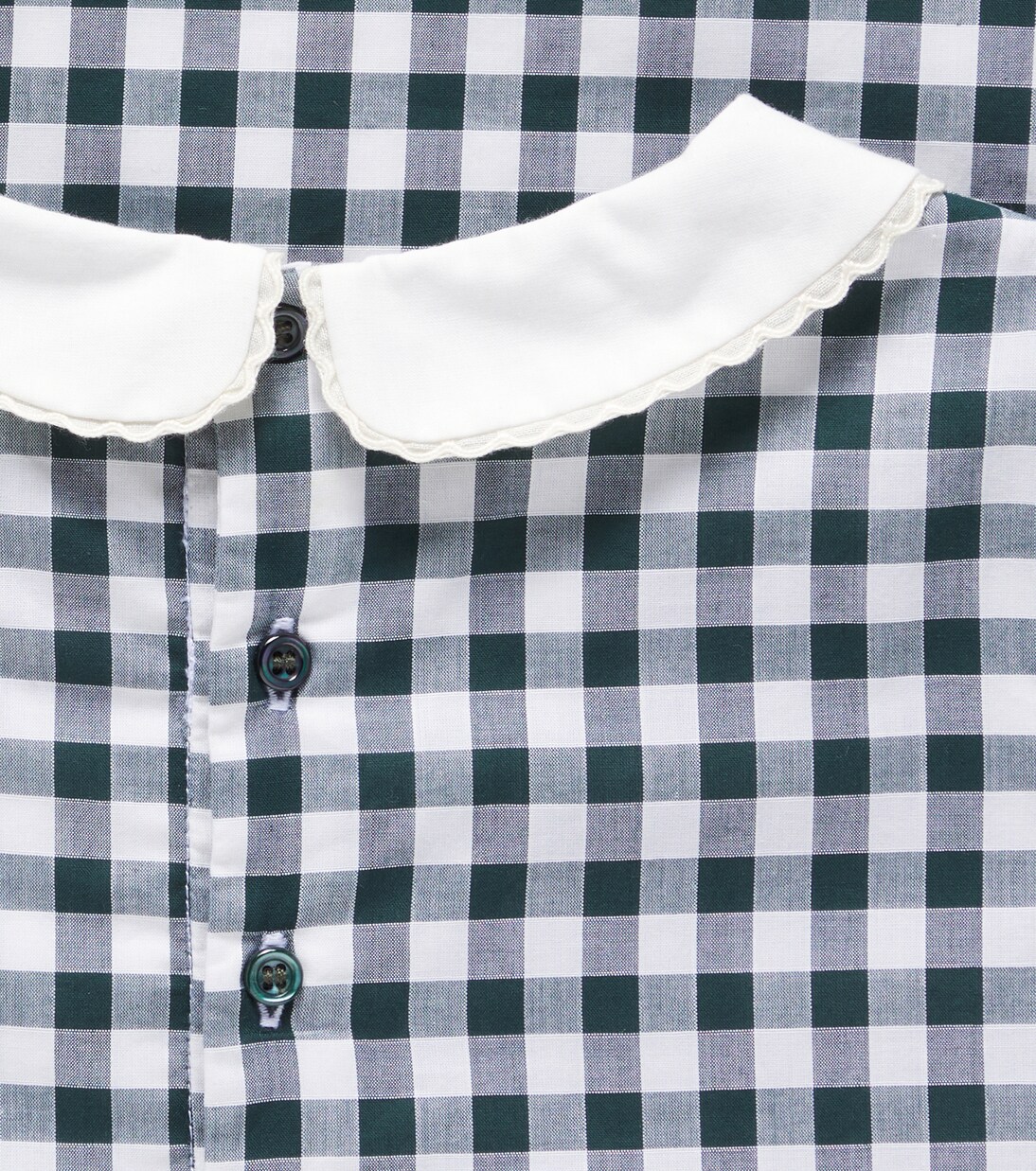 Elesta checked cotton dress | Bonpoint