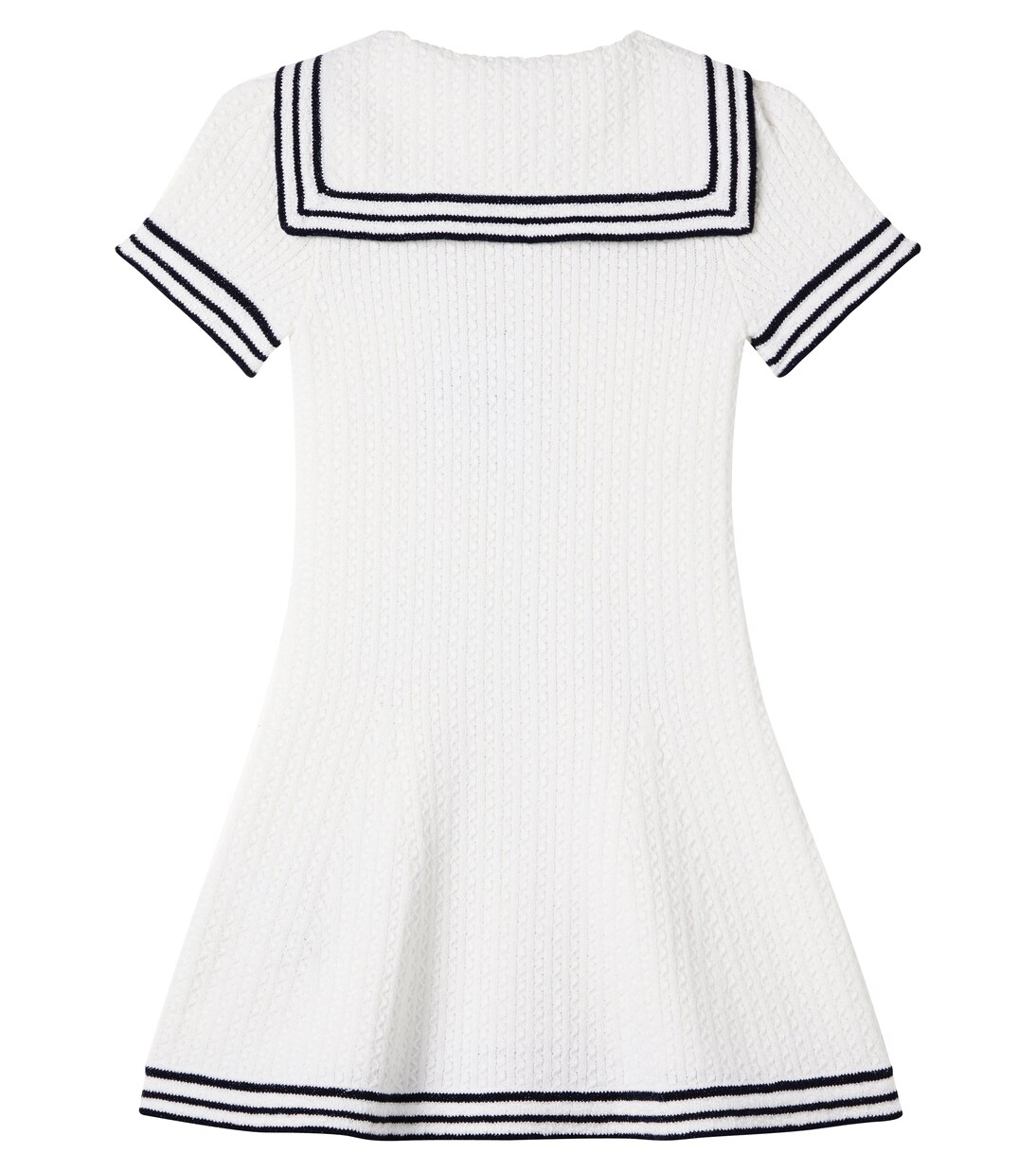Cable-knit cotton-blend dress | Self-Portrait Kids