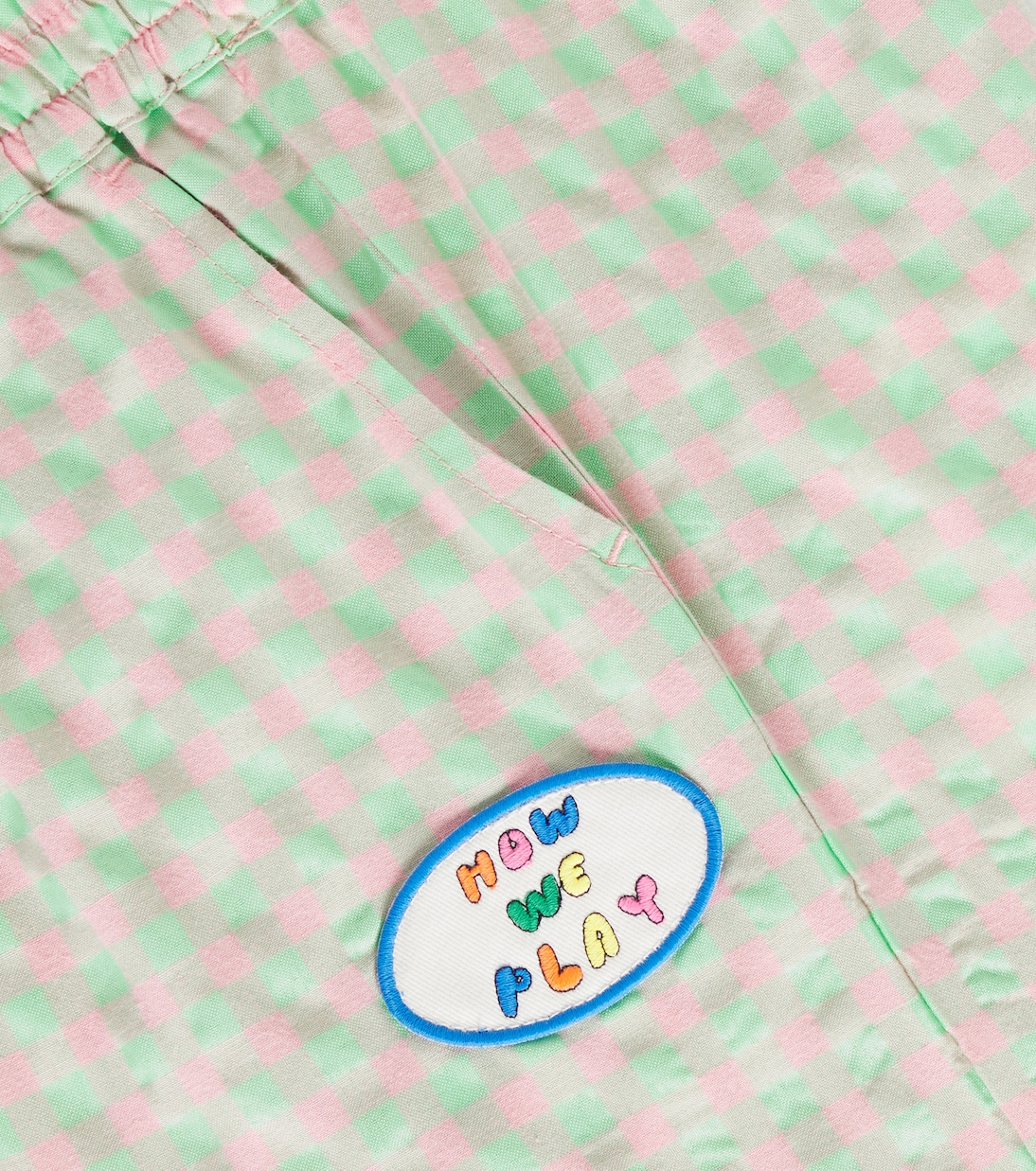 Play checked cotton-blend shorts | Jellymallow
