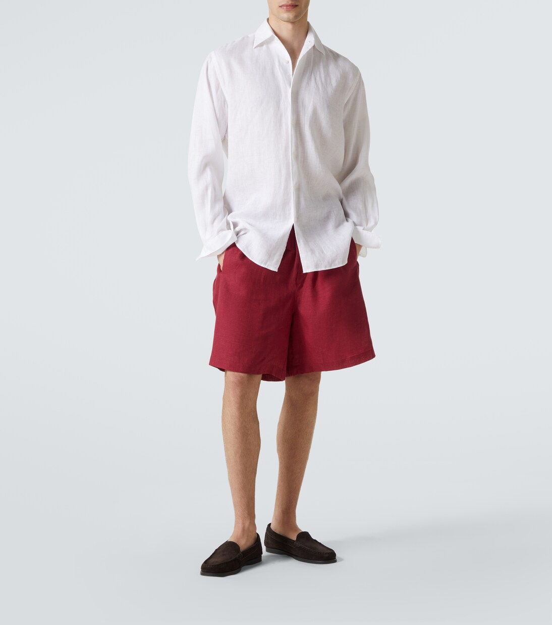 Shorts aus Leinen | Saman Amel