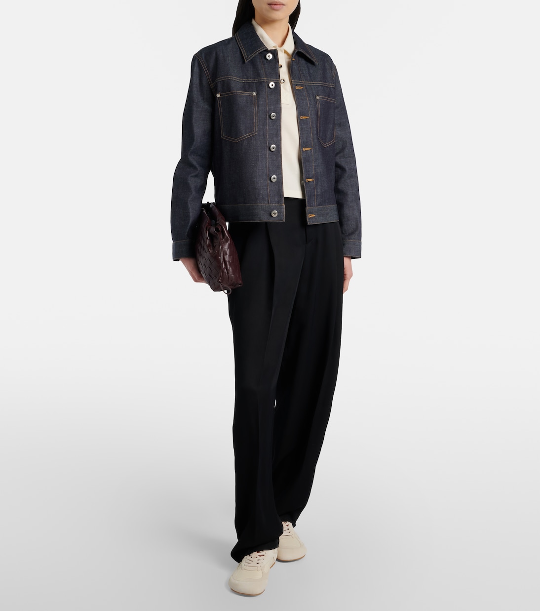 Orbit Flash suede-trimmed sneakers | Bottega Veneta