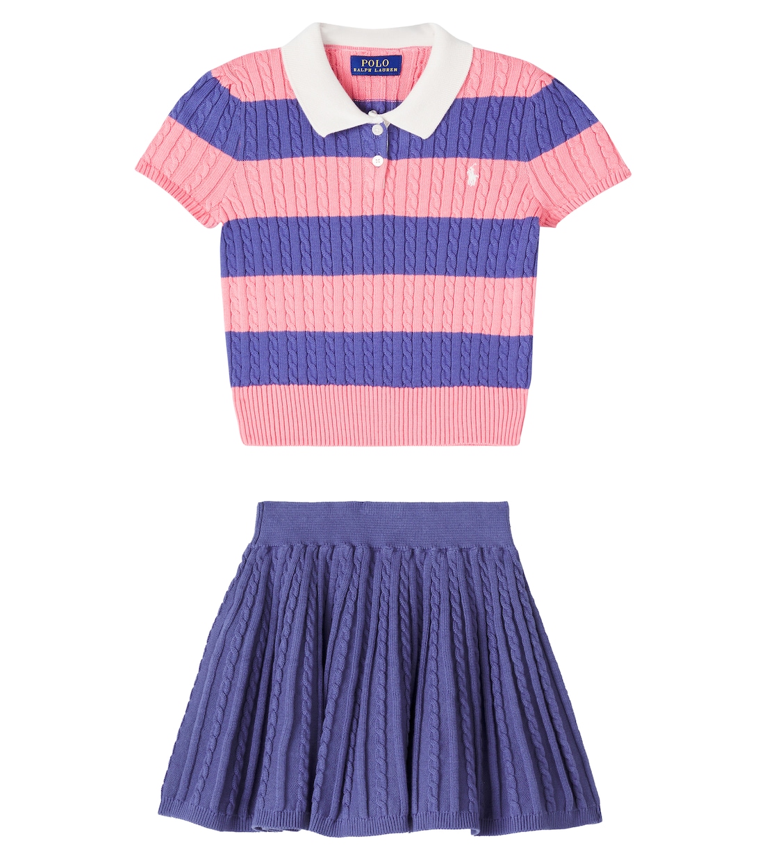 Polo e gonna in cotone | Polo Ralph Lauren Kids