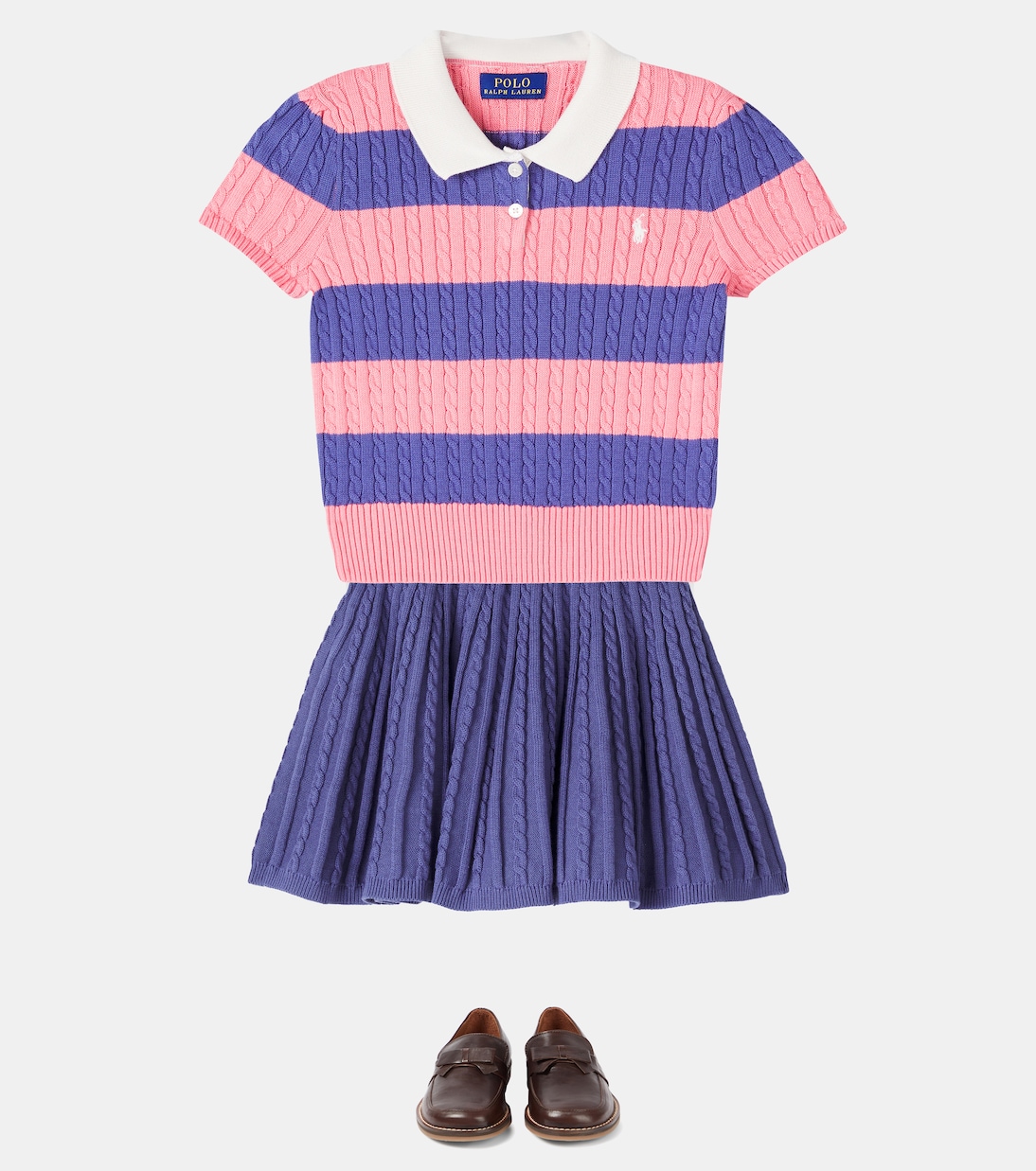 Polo e gonna in cotone | Polo Ralph Lauren Kids