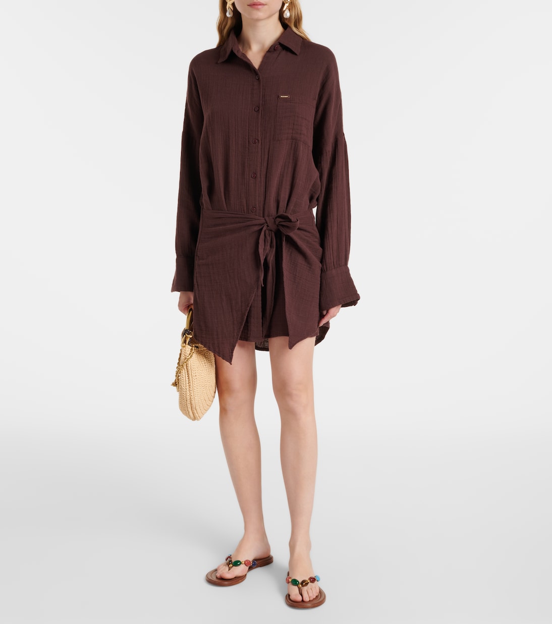 Hemdblusenkleid Sara aus Baumwolle | Melissa Odabash