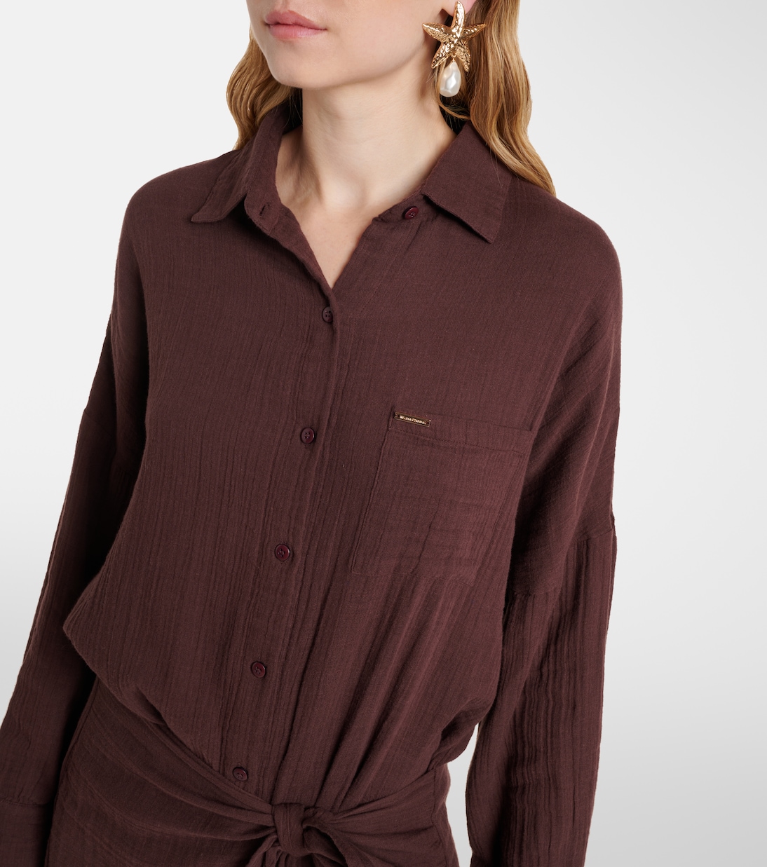 Hemdblusenkleid Sara aus Baumwolle | Melissa Odabash