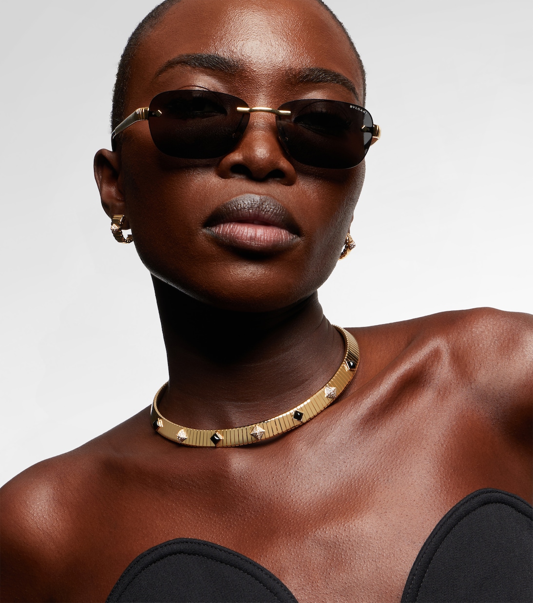Tubogas rectangular sunglasses | Bvlgari