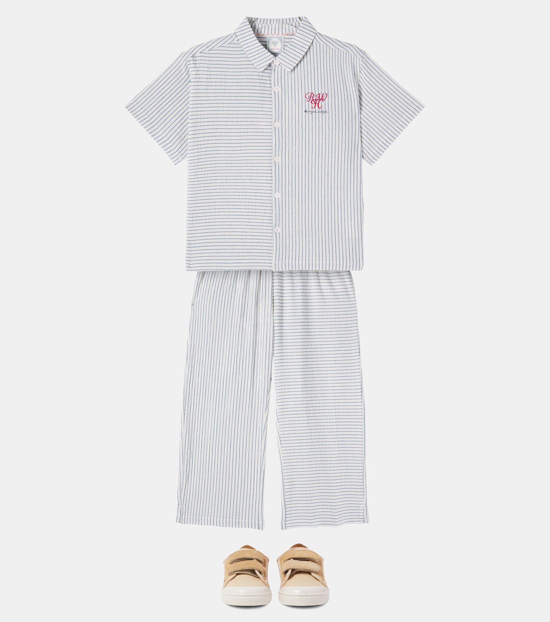 x RHW Duo striped cotton shirt | Konges Sløjd