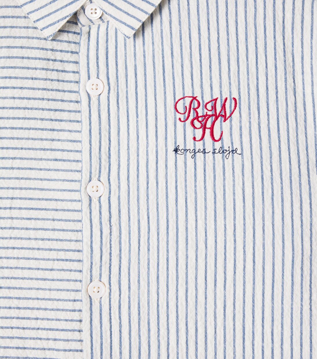 x RHW Duo striped cotton shirt | Konges Sløjd