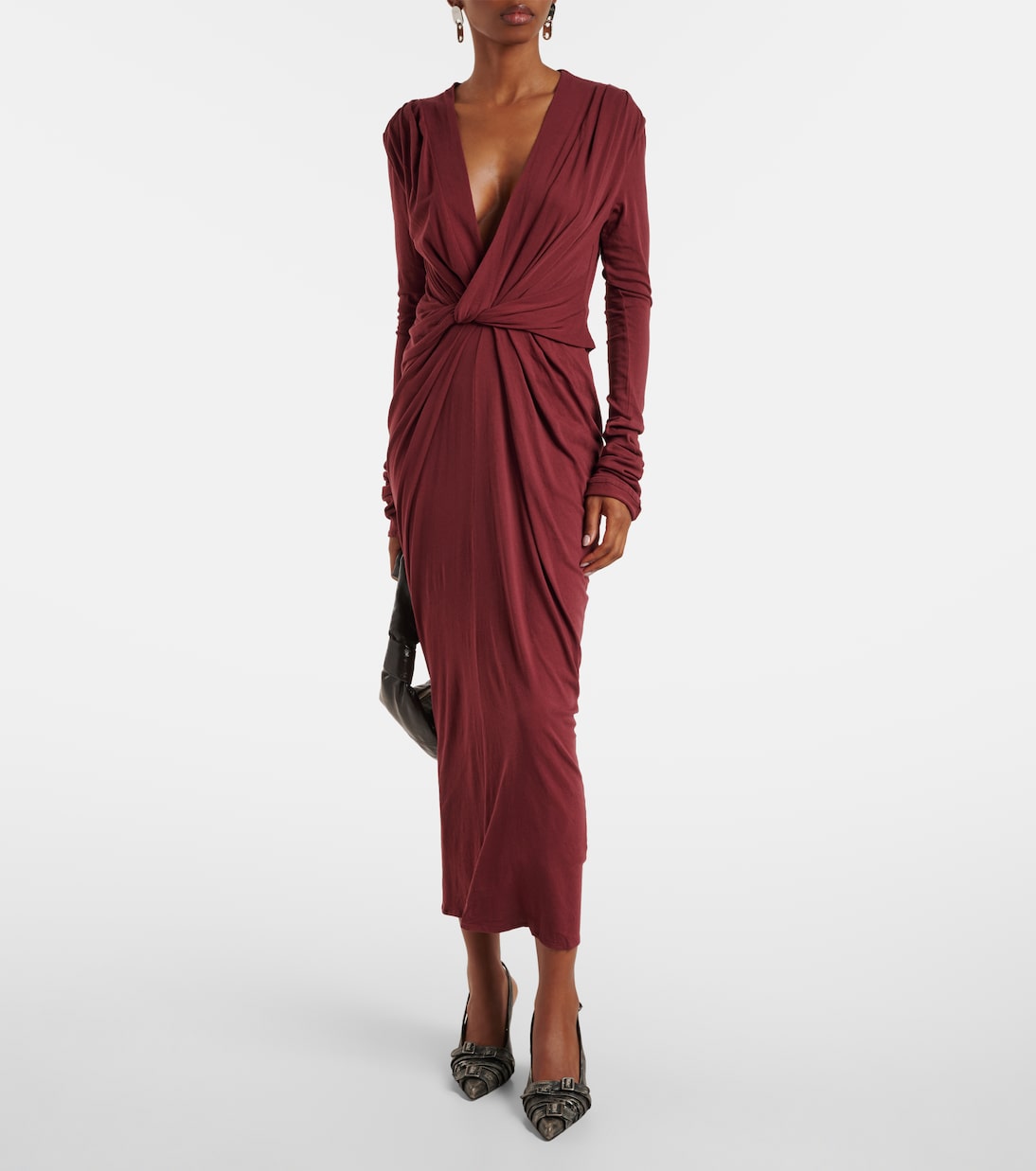 Robe longue en coton mélangé | Entire Studios