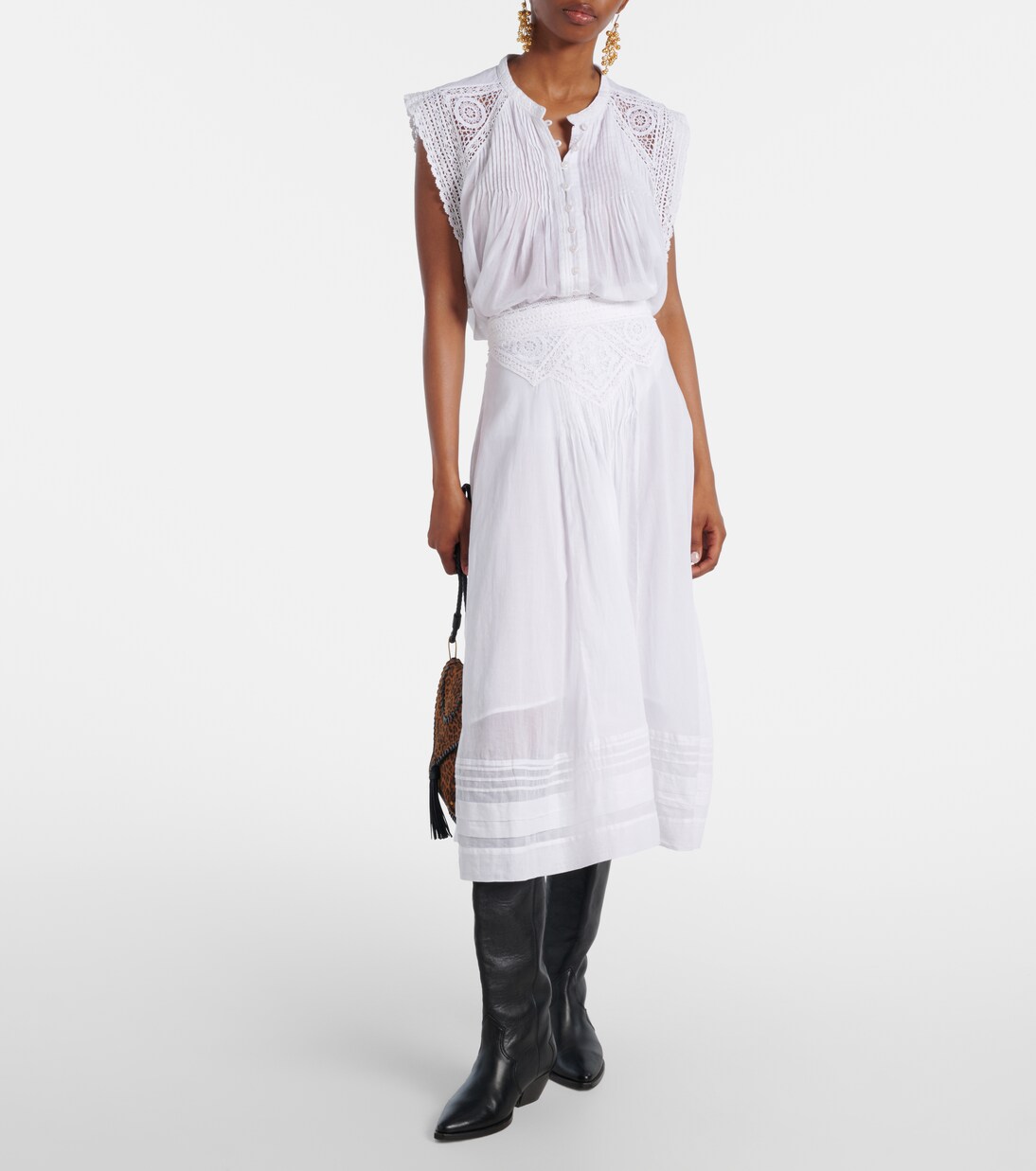 Top Grecia aus Baumwolle mit Spitze | Marant Etoile