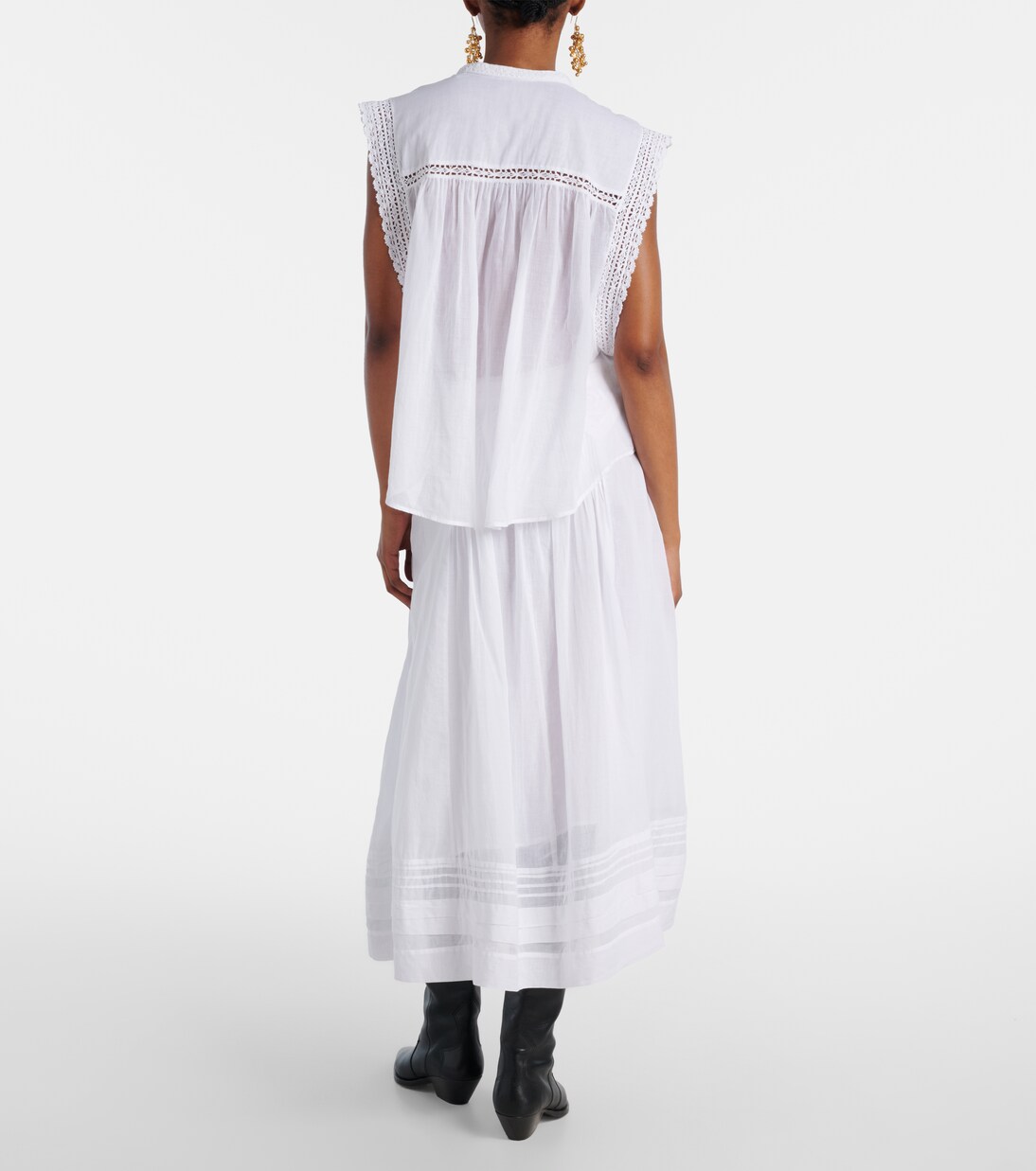 Top Grecia aus Baumwolle mit Spitze | Marant Etoile