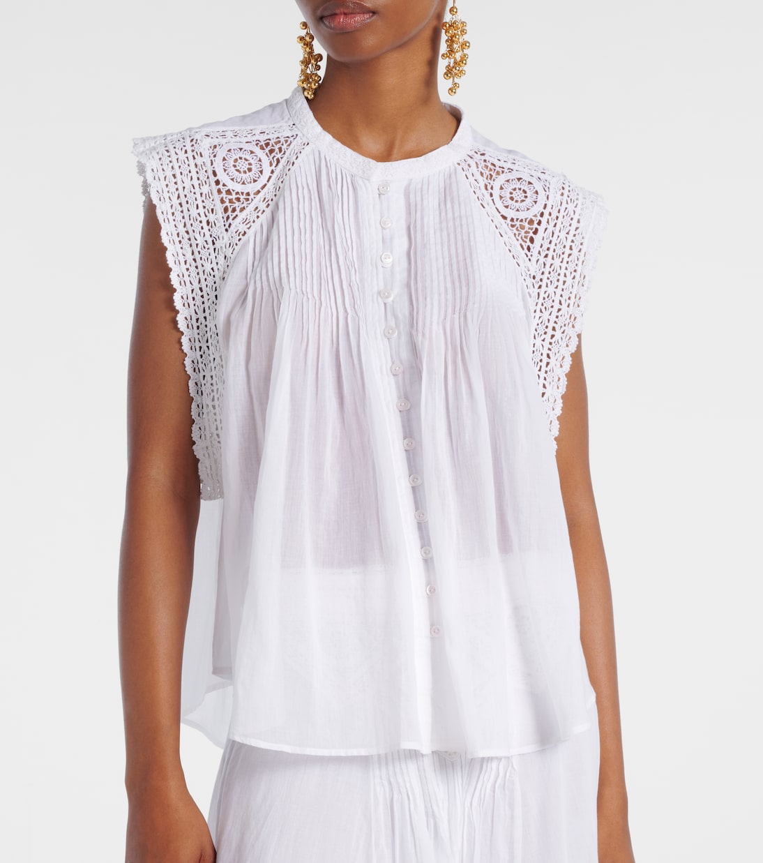 Top Grecia aus Baumwolle mit Spitze | Marant Etoile