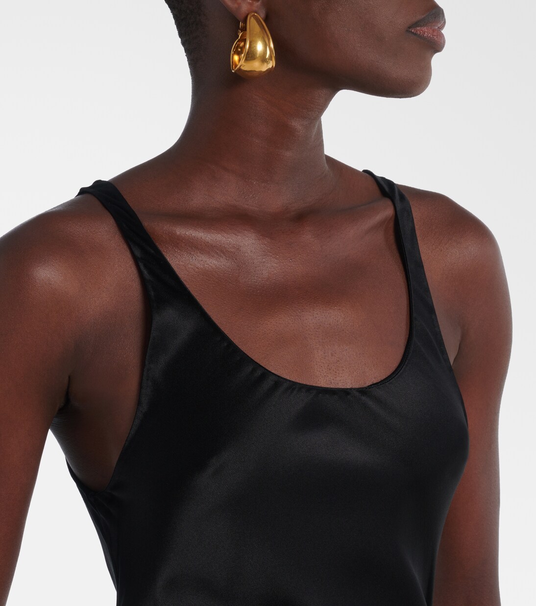 Silk satin slip dress | Saint Laurent