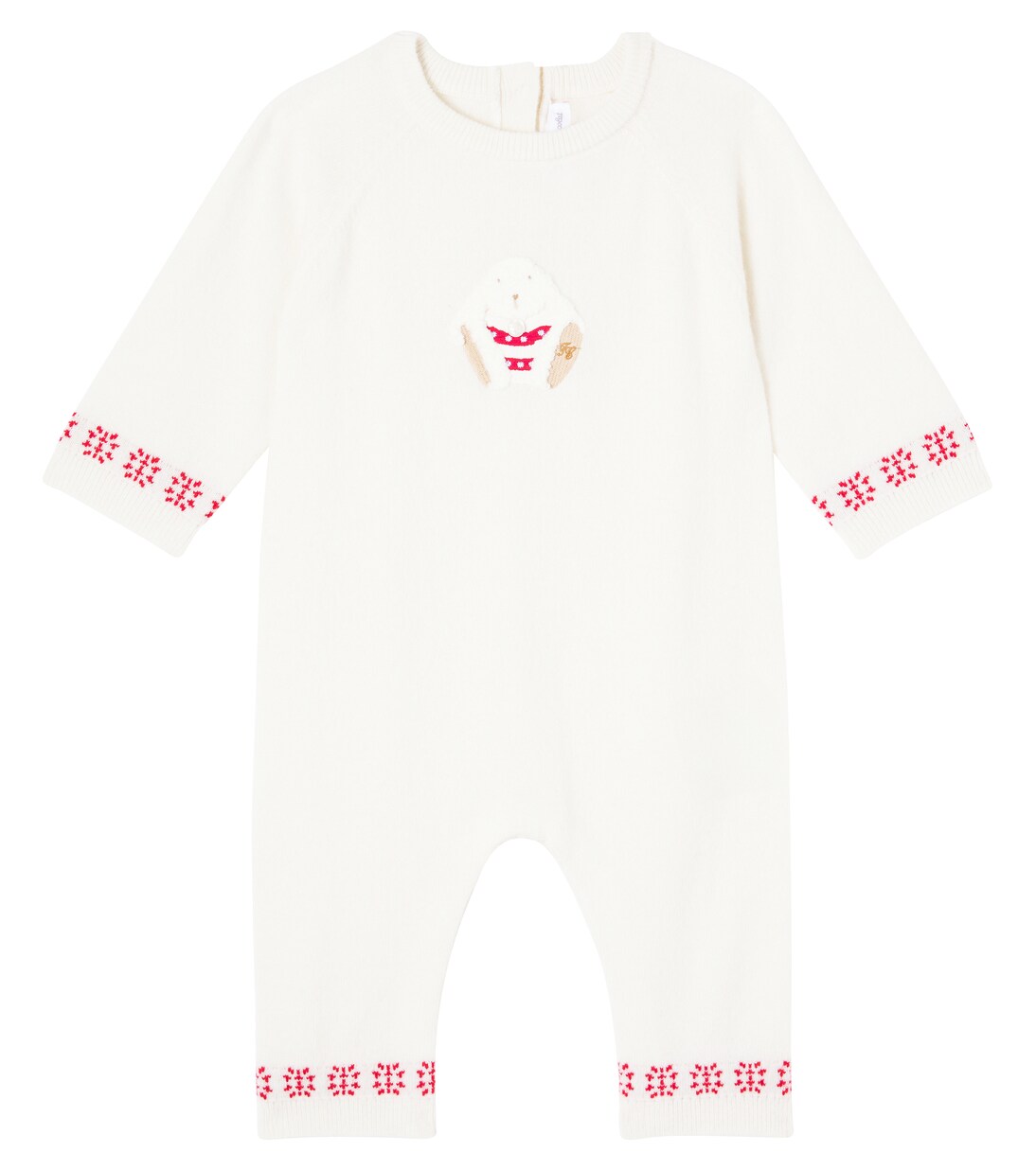 Baby embroidered wool and cashmere jumpsuit | Tartine et Chocolat