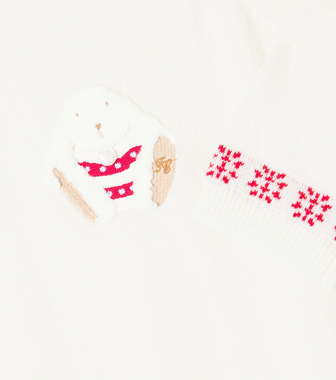 Baby embroidered wool and cashmere jumpsuit | Tartine et Chocolat