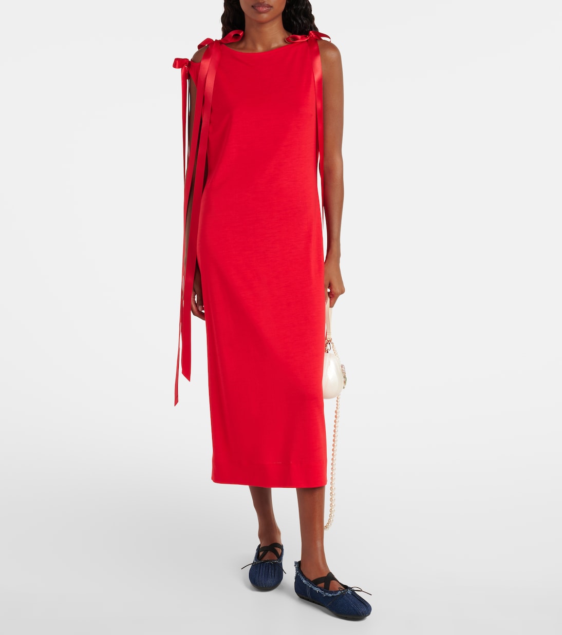 Ballerinas Ballerina Grip aus Denim | Simone Rocha